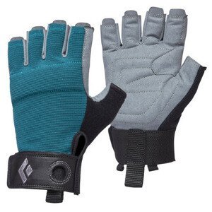 Ferratové rukavice Black Diamond W'S Crag Half-Finger Gloves Velikost rukavic: S / Barva: šedá/zelená