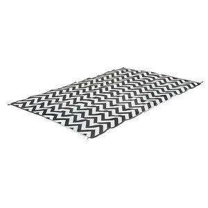 Piknikový koberec Bo-Camp Chill Mat Carpet XL Wave Barva: černá/bílá