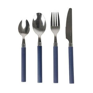 Sada příborů Bo-Camp Cutlery Set 4 kusy pro 1 osobu Barva: modrá