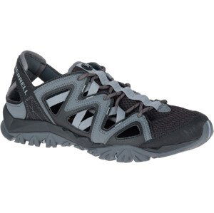 Pánské sandály Merrell Tetrex Crest Wrap Velikost bot (EU): 45 / Barva: černá/šedá