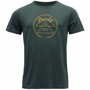 Pánské triko Devold 1853 Man Tee Velikost: XL / Barva: tmavě zelená