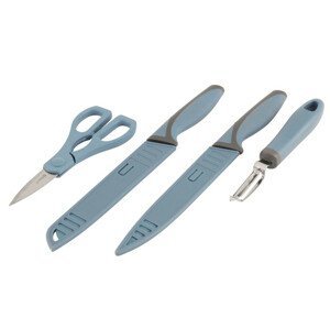 Sada nožů Outwell Chena Knife Set Peeler Scissor Barva: modrá/šedá