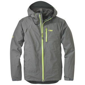 Pánská bunda Outdoor Research Men's Foray Jacket Velikost: M / Barva: šedá/žlutá