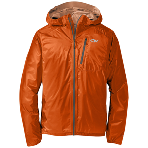 Pánská bunda Outdoor Research Men's Helium II Jacket Velikost: M / Barva: oranžová/šedá