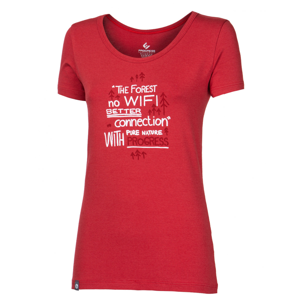 Dámské triko Progress OS Sasa "No Wifi" 24UC Velikost: S / Barva: červená