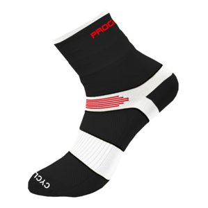 Ponožky Progress P CHS 8CF Cycling High Velikost ponožek: 39-42 / Barva: černá/bílá