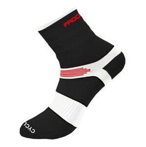 Ponožky Progress P CHS 8CF Cycling High Velikost ponožek: 35-38 / Barva: černá/bílá