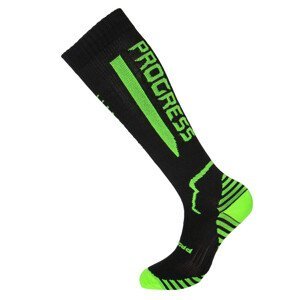 Ponožky Progress P Cox 8UU Compress Velikost ponožek: 42-44 / Barva: černá/zelená