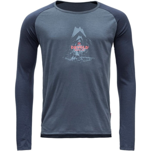 Pánské triko Devold Romedal Man Shirt Velikost: M / Barva: modrá