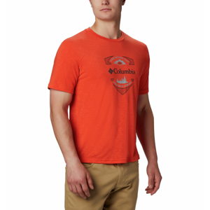 Pánské triko Columbia Nelson Point™ Graphic Velikost: M / Barva: oranžová
