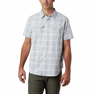 Pánská košile Columbia Silver Ridge™ 2.0 Multi Plaid S/S Shirt Velikost: M / Barva: bílá