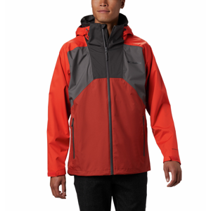 Pánská bunda Columbia Rain Scape Jacket Velikost: M / Barva: červená