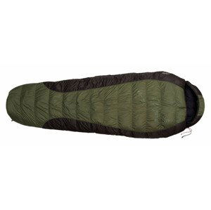 Péřový spacák Warmpeace Viking 600 180 cm Zip: Levý / Barva: zelená/šedá