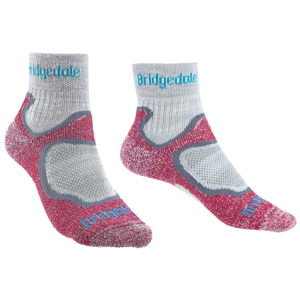 Dámské ponožky Bridgedale Trailsport LW T2 MC Crew Women´s Velikost ponožek: L / Barva: růžová