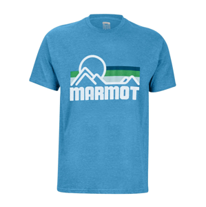 Pánské triko Marmot Coastal Tee SS Velikost: M / Barva: světle modrá