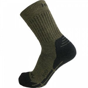 Ponožky Husky All Wool Velikost ponožek: 36-40 / Barva: zelená