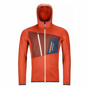 Pánská mikina Ortovox Fleece Grid Hoody M Velikost: M / Barva: tmavě zelená