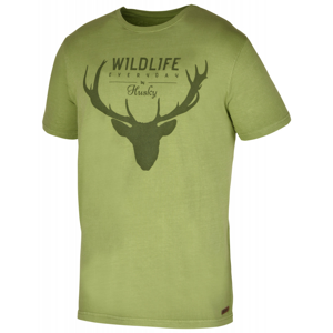 Pánské triko Husky Deer M Velikost: M / Barva: zelená
