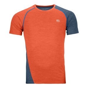 Pánské triko Ortovox 120 Cool Tec Fast Upward T-shirt M Velikost: L / Barva: oranžová