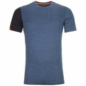 Pánské triko Ortovox 185 Rock'N'Wool Short Sleeve M Velikost: XL / Barva: modrá