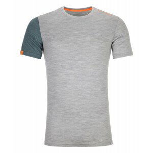 Pánské triko Ortovox 185 Rock'N'Wool Short Sleeve M Velikost: S / Barva: šedá