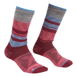 Dámské ponožky Ortovox All Mountain Mid Socks W 2022 Velikost ponožek: 42-44 / Barva: červená/modrá