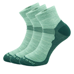Ponožky Zulu Merino Lite Man 3 pack Velikost ponožek: 39-42 / Barva: černá