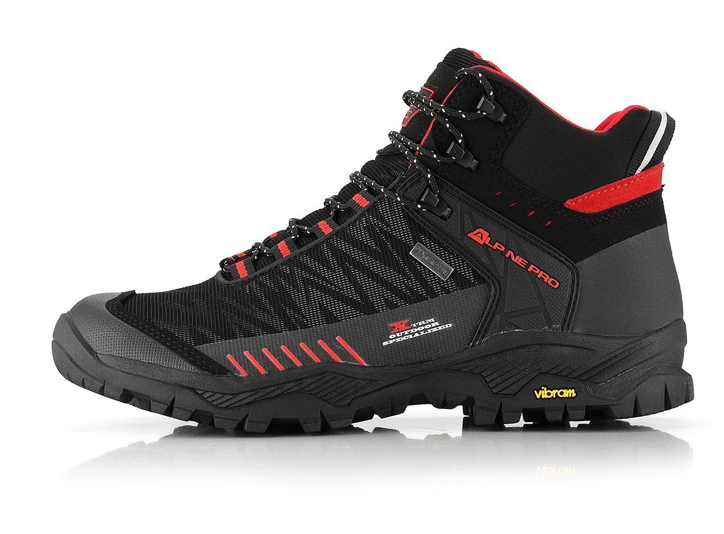 Trekové boty Alpine Pro Elane Velikost bot (EU): 41 / Barva: černá/červená