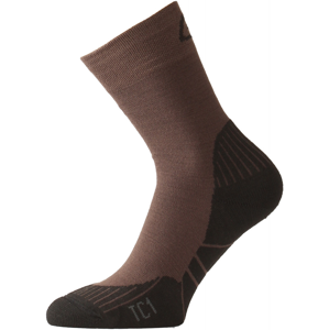 Ponožky Lasting TC1 Velikost ponožek: 38-41 / Barva: hnědá