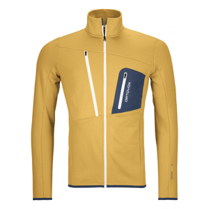 Pánská mikina Ortovox Fleece Grid Jacket Velikost: L / Barva: žlutá