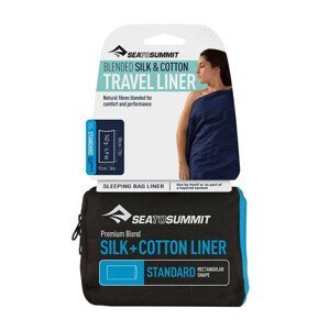 Vložka do spacáku Sea to Summit Silk+Cotton Liner Standard Rec Barva: modrá
