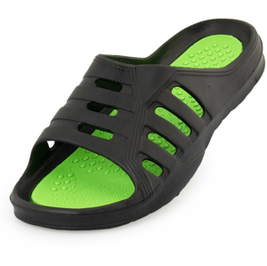 Pánské pantofle Alpine Pro Lois Velikost bot (EU): 42 / Barva: černá/zelená