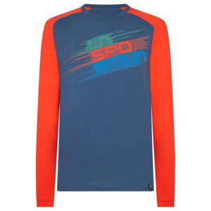 Pánské triko La Sportiva Stripe Evo Long Sleeve M Velikost: XXL / Barva: modrá/zelená