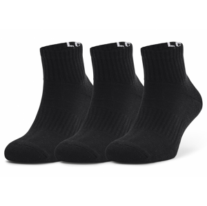 Ponožky Under Armour Core QTR 3PK Velikost ponožek: 43-46 / Barva: černá