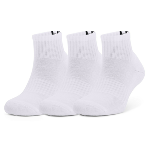 Ponožky Under Armour Core QTR 3PK Velikost ponožek: 36-42 / Barva: bílá