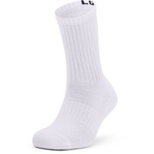 Ponožky Under Armour Core Crew 3PK Velikost ponožek: 43-46 / Barva: bílá