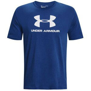 Triko Under Armour Sportstyle Logo SS Velikost: XL / Barva: modrá/bíla