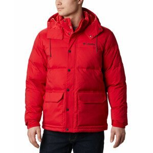 Pánská bunda Columbia Rockfall Down Jacket Velikost: M / Barva: červená
