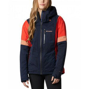 Dámská bunda Columbia Snow Diva Insulated Jack Velikost: S / Barva: modrá/červená