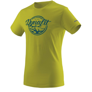 Pánské triko Dynafit Graphic Co M S/S Tee Velikost: L / Barva: žlutá
