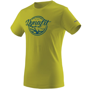 Pánské triko Dynafit Graphic Co M S/S Tee Velikost: XL / Barva: žlutá