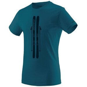 Pánské triko Dynafit Graphic Co M S/S Tee Velikost: XL / Barva: modrá/černá