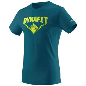Pánské triko Dynafit Graphic Co M S/S Tee Velikost: XXL / Barva: modrá/zelená