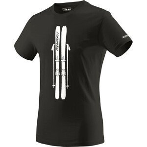 Pánské triko Dynafit Graphic Co M S/S Tee Velikost: XL / Barva: černá/bílá