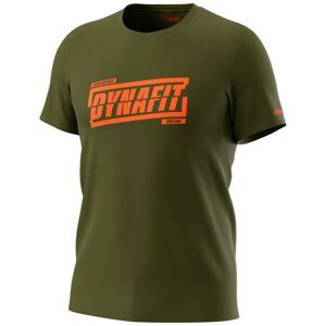 Pánské triko Dynafit Graphic Co M S/S Tee Velikost: M / Barva: tmavě zelená