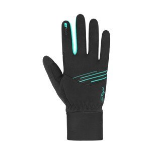 Dámské rukavice Etape Jasmine WS+ Velikost rukavic: S / Barva: černá/tyrkysová