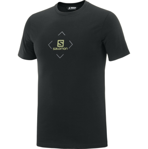 Pánské triko Salomon Coton Logo Tee Velikost: M / Barva: černá