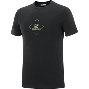 Pánské triko Salomon Coton Logo Tee Velikost: XXL / Barva: černá
