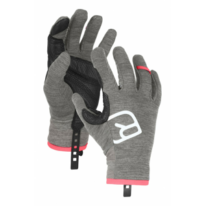 Dámské rukavice Ortovox Fleece Light Glove W Velikost rukavic: XS / Barva: šedá