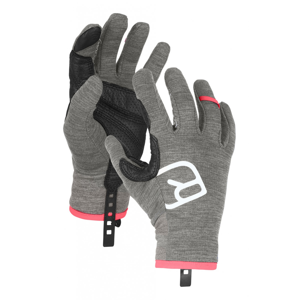 Dámské rukavice Ortovox Fleece Light Glove W Velikost rukavic: S / Barva: šedá